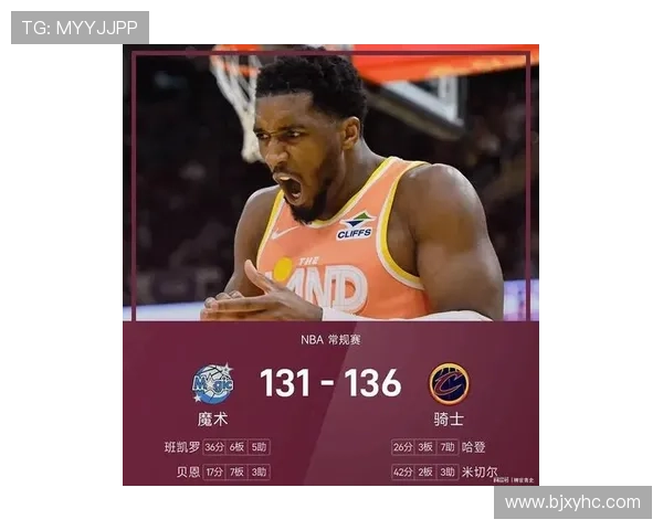 米切尔42分骑士胜魔术 哈登助攻显神威